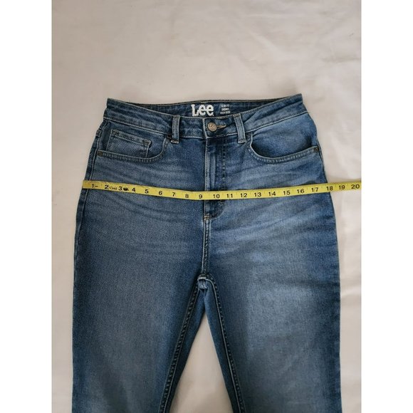 Lee Women's Heritage High Rise Slim Fit Skinny Denim Jeans Blue Size 8/Medium - Picture 13 of 14